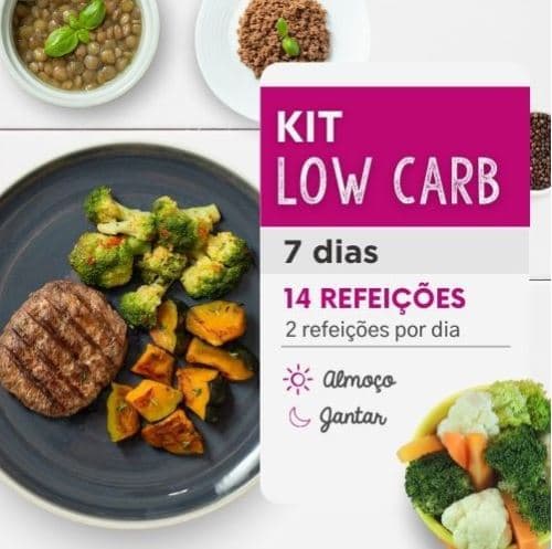 Kit Low carb 7 dias Almoço e Jantar - Marmita Fitness