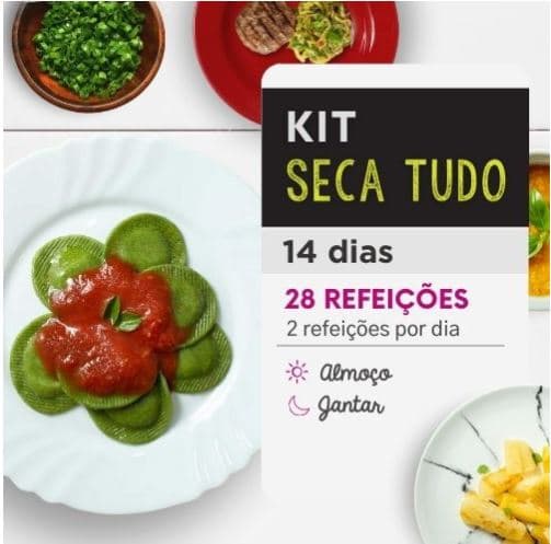 Kit Seca Tudo 14 Dias - Almoço e Jantar - Marmita Fitness