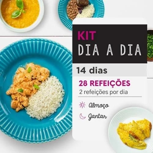 Kit dia a dia | 14 Dias | Almoço e Jantar | Comida Saudável | Da Mamãe Fitness