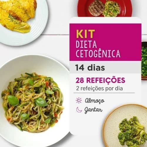 KIT DIETA CETOGÊNICA | 14 DIAS | ALMOÇO E JANTAR | DA MAMÃE FITNESS