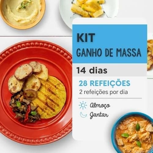 Kit Ganho de Massa 14 Dias Almoço e Jantar