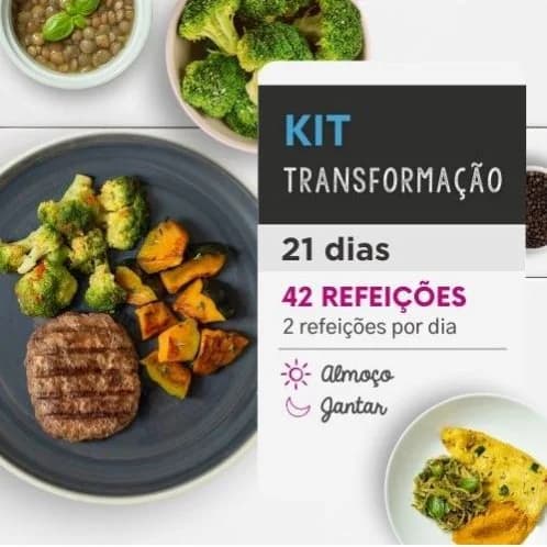Kit Transformação 21 Dias Almoço e Jantar